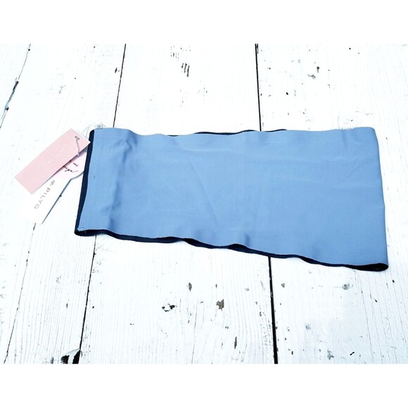 PILYQ Women's Sky Blue Gray Reversible Seamless Two Tone Bandeau Top Sz L NWT - Picture 1 of 4